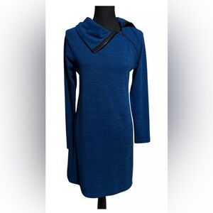 Gray Asymmetrical Neck Long Sleeve Sweater